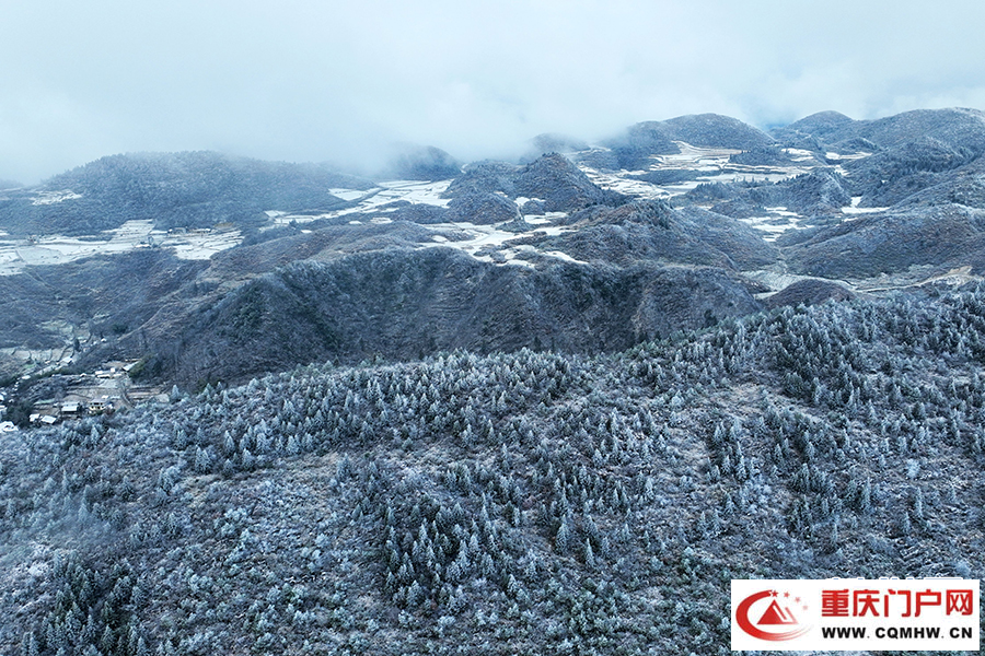 重庆酉阳：雪落天山堡 美景入画来(5)